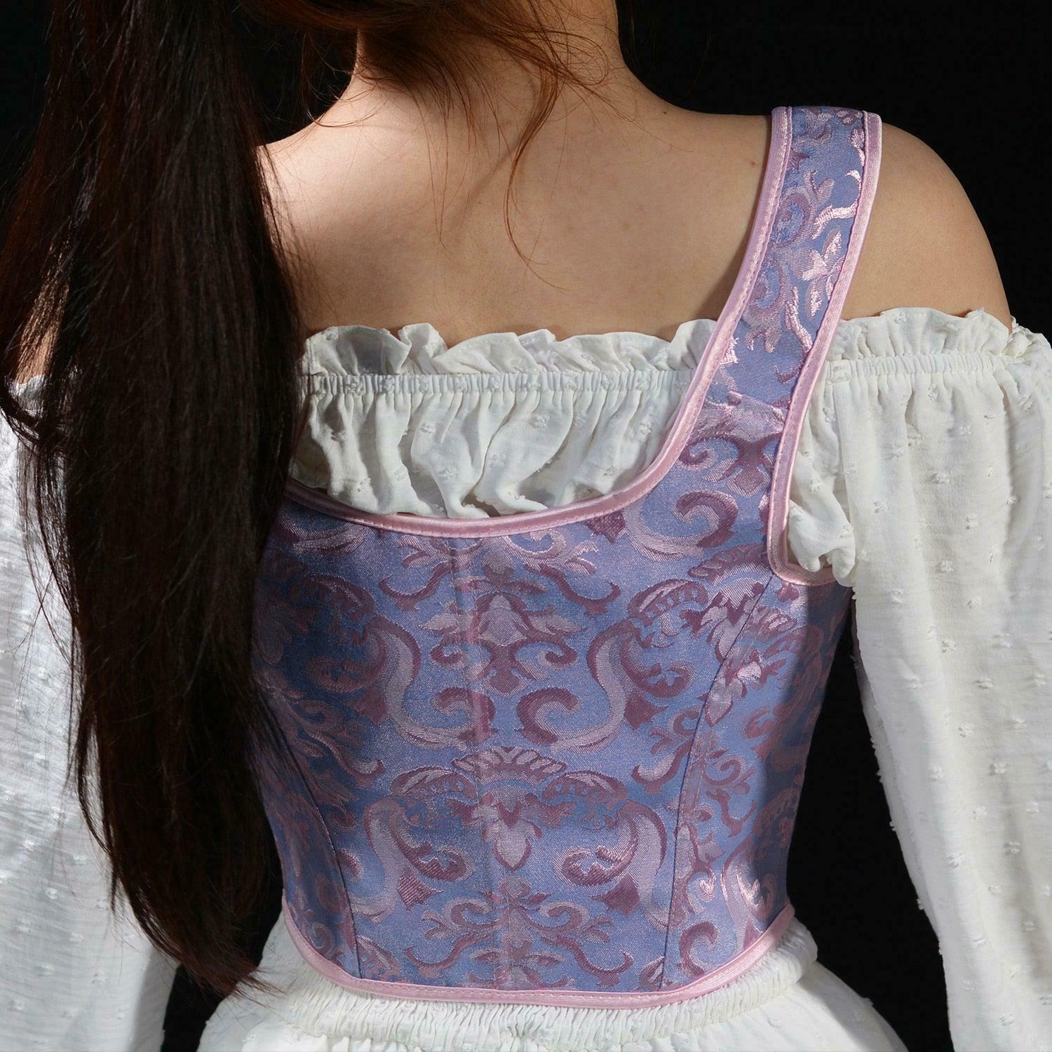 Chic Ribbon Detailed Corset Top - Y2K Style Bow Tie Crop Top for Trendy Fashionistas