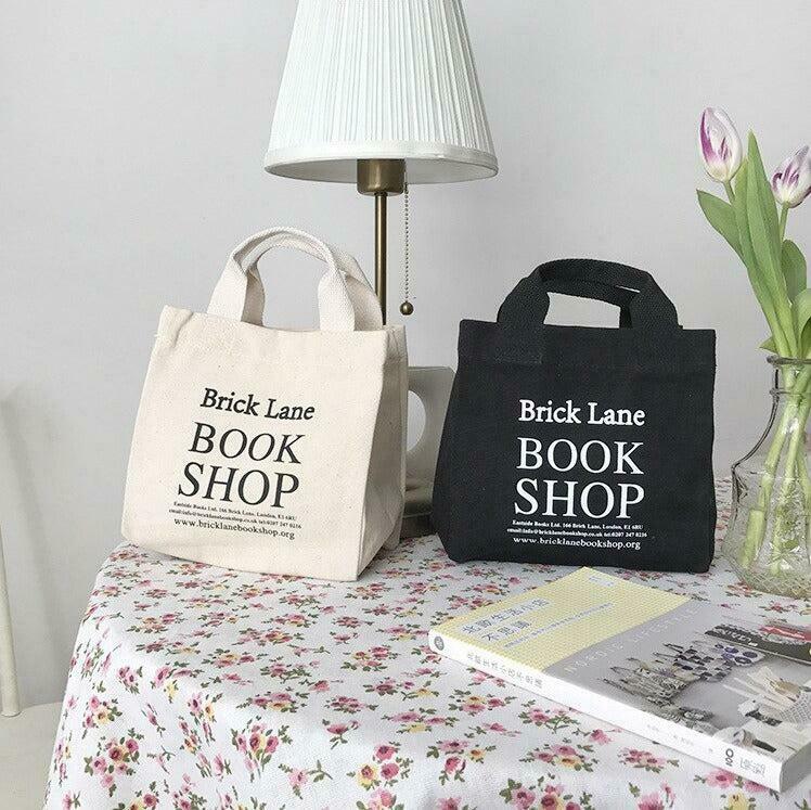 Chic Y2K Aesthetic Bookshop Cloth Bag - Stylish Tote for Trendy Outings and Shopping