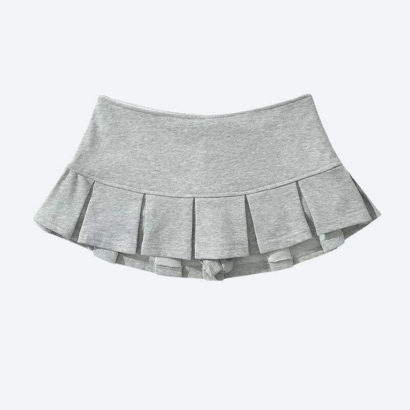 Chic Y2K Pleated Micro Mini Skort - Lace-Up Design for Trendy 2000s Style Outfits