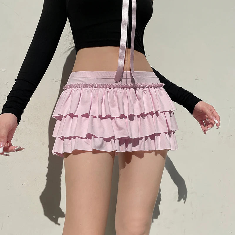 Coquette Layered Bow Mini Skort - Trendy Y2K Bow Skort for Stylish Outfits and Fun Looks