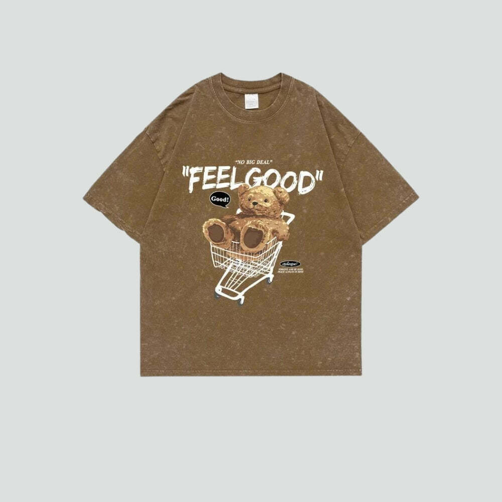 Feel Good Y2K Baby Tee - Aesthetic Good Vibes with Soft Cotton Comfort and Trendy Style