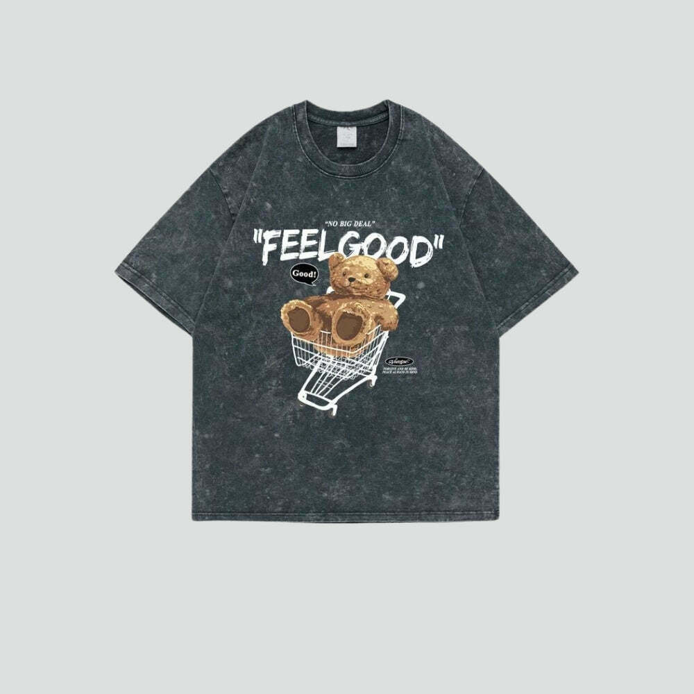 Feel Good Y2K Baby Tee - Aesthetic Good Vibes with Soft Cotton Comfort and Trendy Style