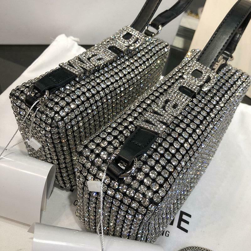 Glamorous Disco Cowgirl Rhinestone Handbag - Y2K Style with Sparkling Details