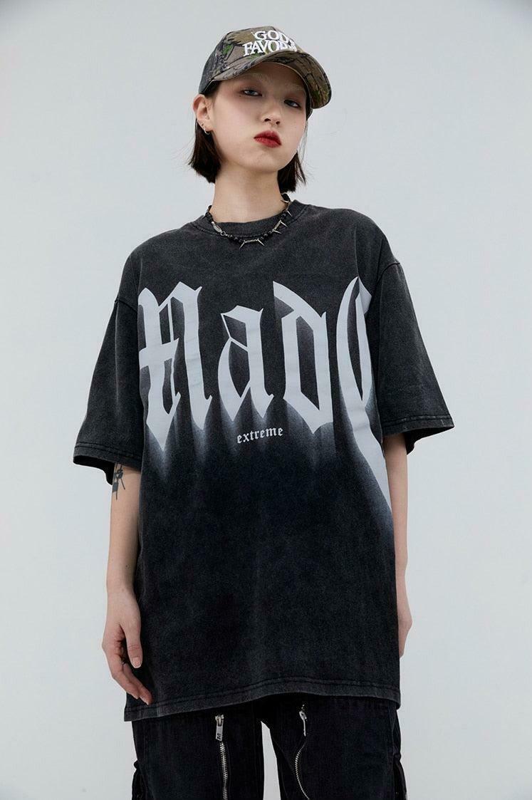 Grunge Made Extreme Tee - Y2K Graphic Tee with Bold Design for Trendy Fashion Lovers