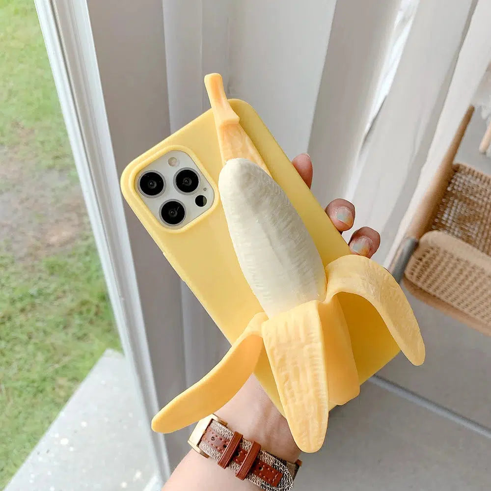 Korean Aesthetic Y2K Banana Phone Case - Vintage Cowgirl Style with Unique Graphic Art