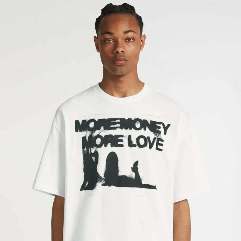 More Money More Love Tee - Trendy Y2K Money Tee for Casual Old Money Aesthetic Style