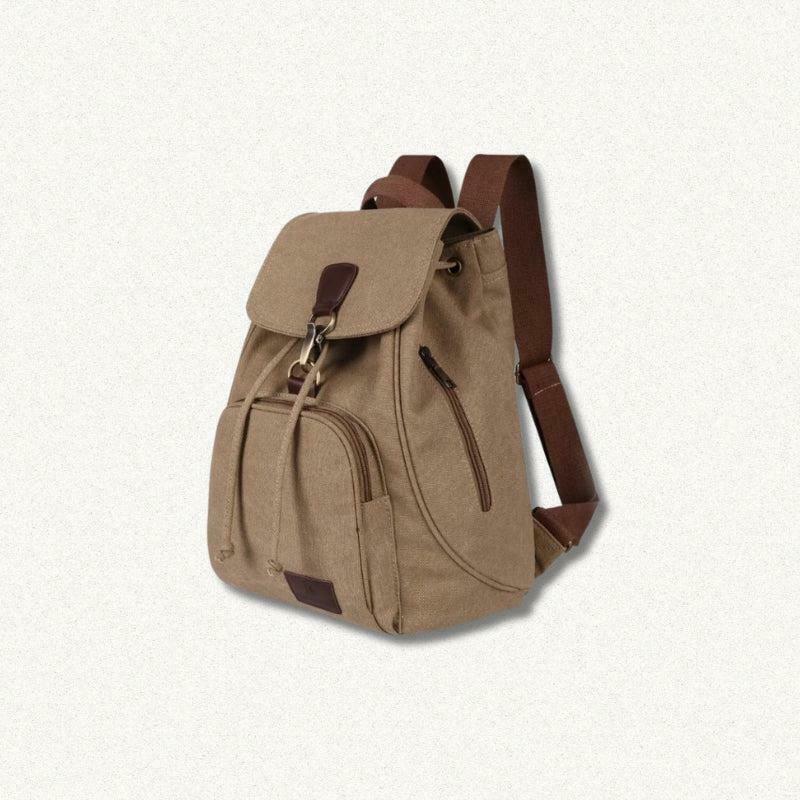 Sage Green Y2K Canvas Backpack with Butterfly Design - Trendy Dark Academia Style