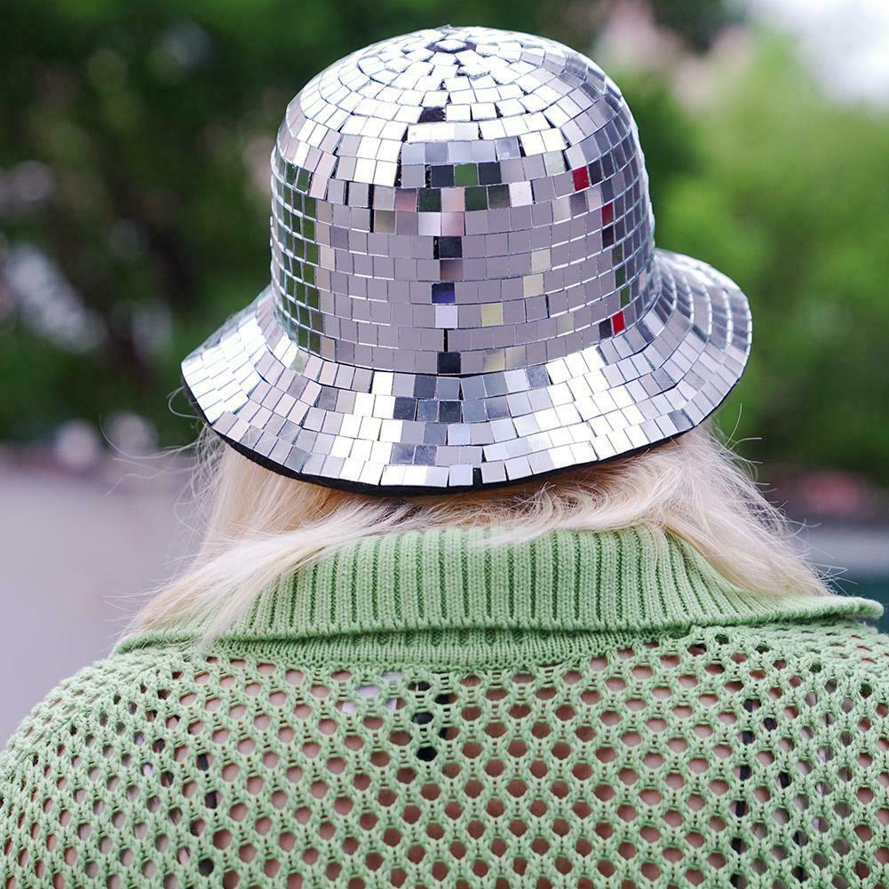 Sparkling Disco Ball Cowgirl Hat - Trendy Y2K Fashion for a Dazzling Cowgirl Look