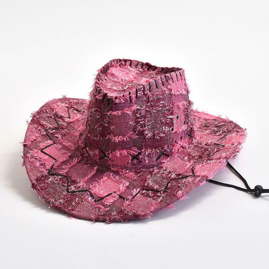 Sparkling Disco Cowgirl Hat - Y2K Fashion Statement with Shimmering Details & Style