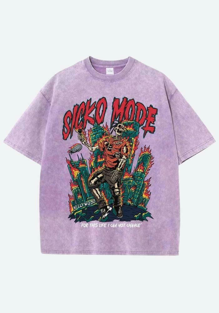 Travis Scott Sicko Mode Graphic Tee - Trendy Y2K Style with Bold Mexico Baby Design