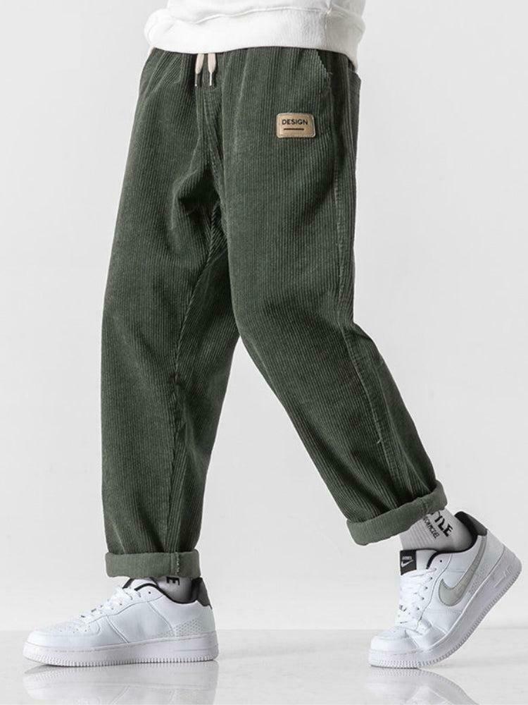 Trendy Soft Boy Corduroy Jogger Pants for Y2K Fashion - Vintage Style & Comfort