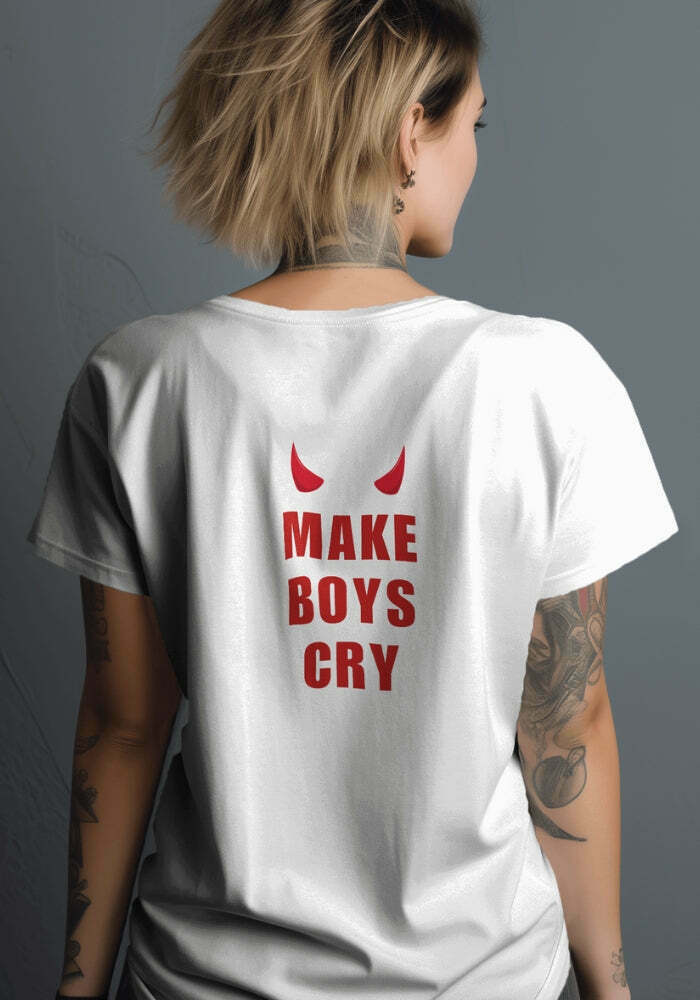 Trendy Y2K Boys Cry Graphic Tee - Stylish Mexico Baby Tee for Fashion-Forward Teens