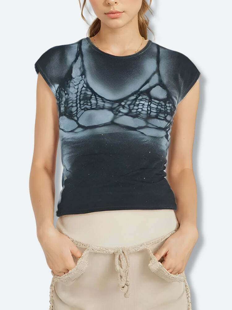 Trendy Y2K Bra Printed Tee - Stylish Mexico Baby Tee for Ultimate Streetwear Vibe