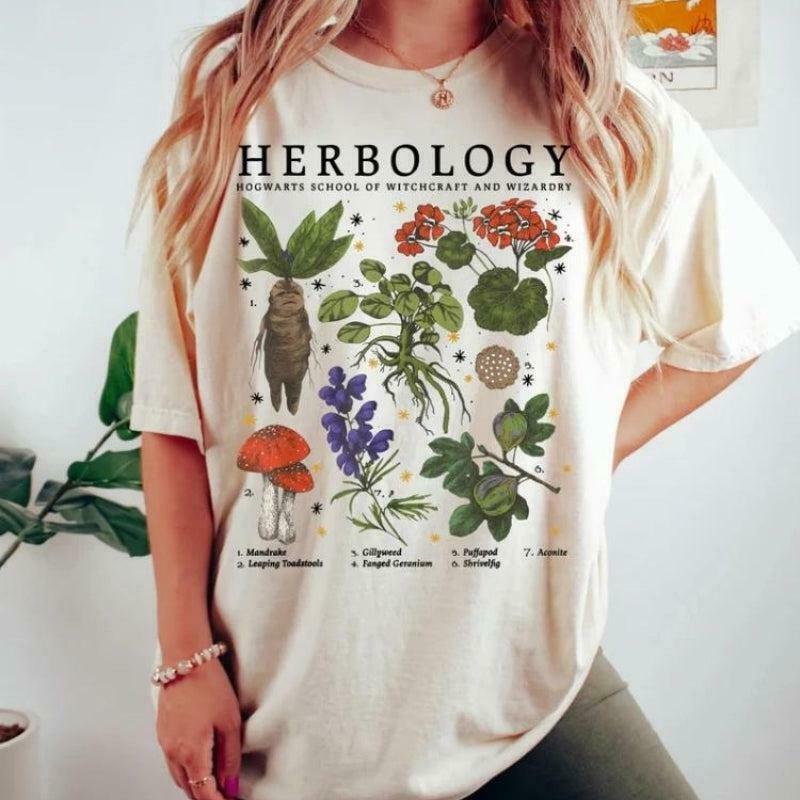 Trendy Y2K Herbology Graphic Tee - Stylish Mexico Baby Tee for Fashion-Forward Looks