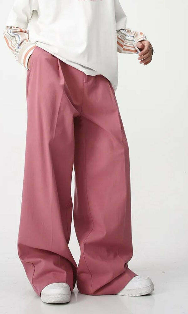 Trendy Y2K High Waist Baggy Pants in Grey with Star Print - Stylish and Comfortable Fit