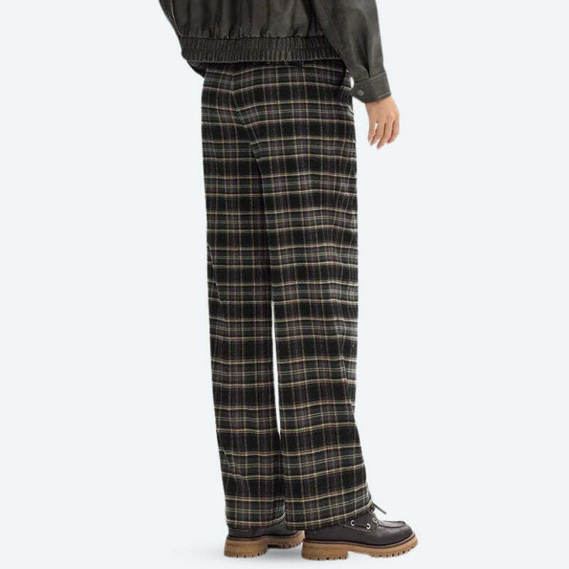 Trendy Y2K Plaid Pajama Pants - Comfortable Checkered Sweatpants for Stylish Relaxation