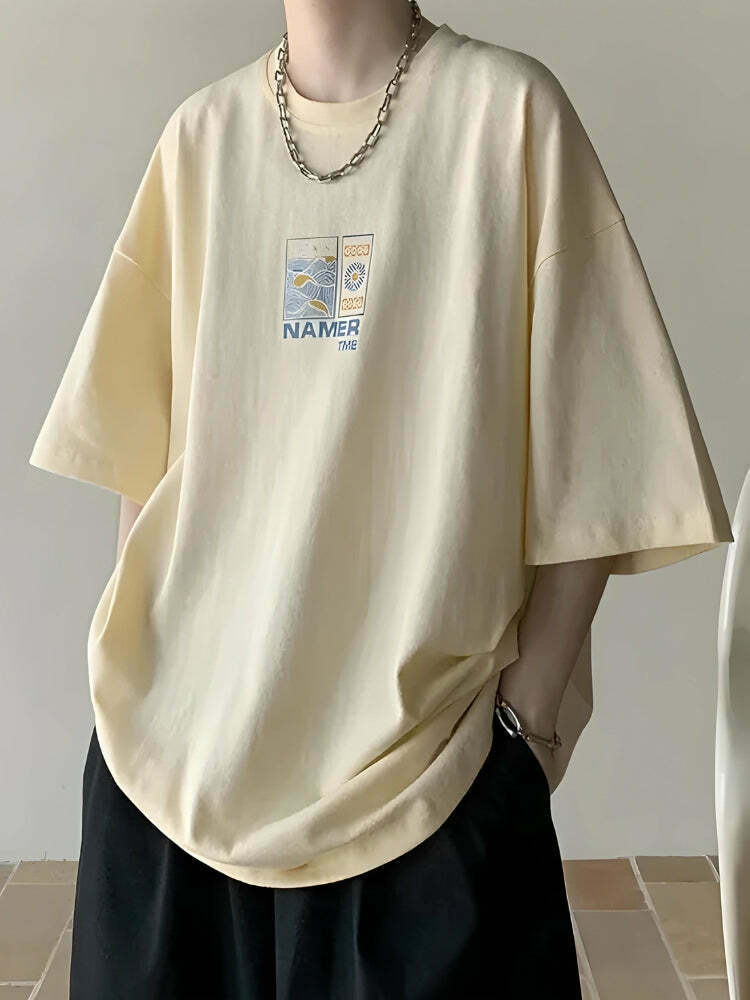 Trendy Y2K Soft Boy Summer Tee - Vintage Mexico Graphic, Perfect for Summer Aesthetics