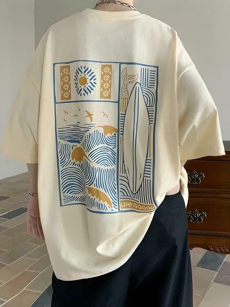 Trendy Y2K Soft Boy Summer Tee - Vintage Mexico Graphic, Perfect for Summer Aesthetics