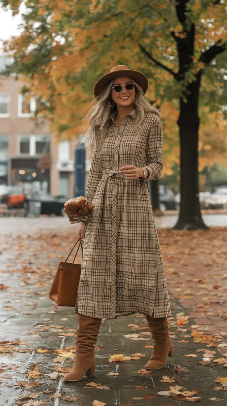 plaid-shirt-dress-with-knee-high-boots-okk-a-plaid-n1560vVQRQCe0QI9xqEjwQ-vM2mpFqXSD6Bo36tod3Ulg